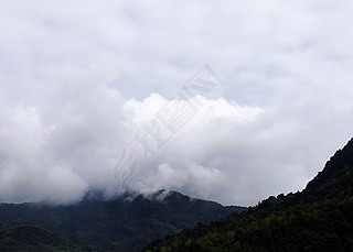 高清自然风光漂亮可爱白云四川高山背景图片