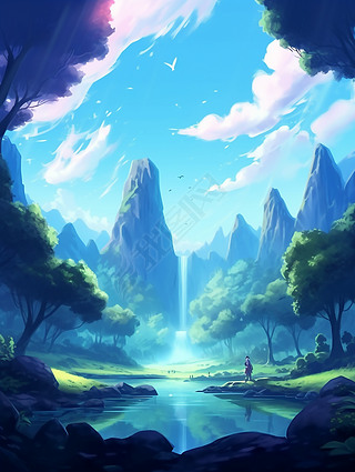 漂亮的自然风景游戏背景