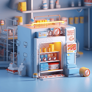 便利店货架模型专题模板-便利店货架模型图片素材下载-我图网