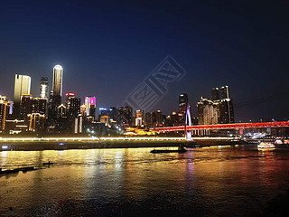 城市夜景风景图