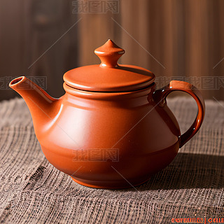 茶壶茶杯新鲜茶叶高清摄影图