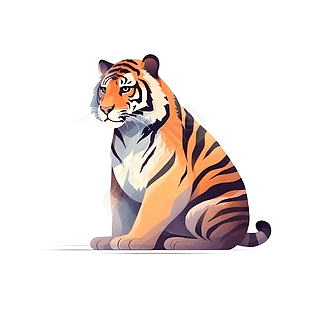 卡通老虎插画