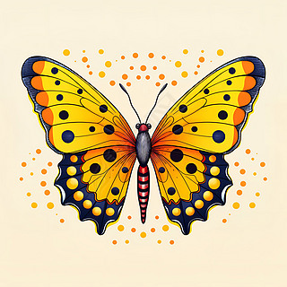 6彩色好看的蝴蝶元素