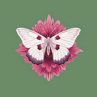 9彩色好看的蝴蝶元素