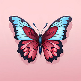 20彩色好看的蝴蝶元素