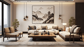 新中式中国风室内设计风格设计图