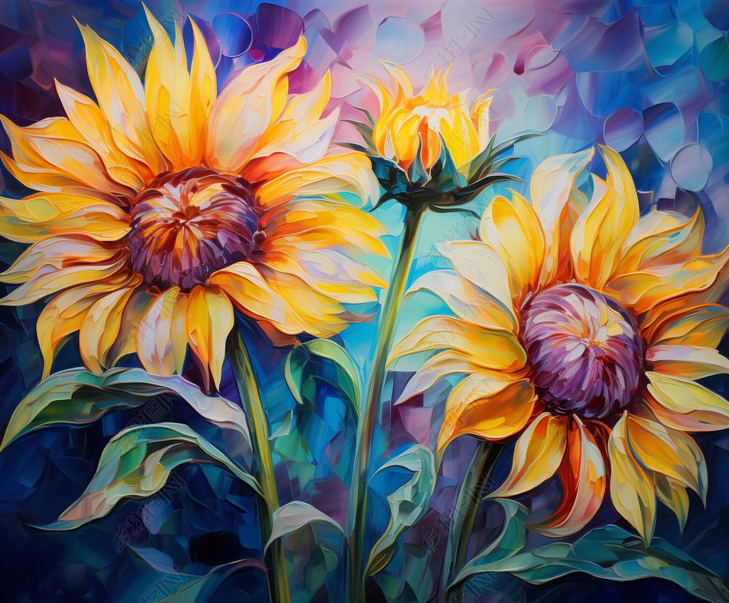 素材现代手绘花鸟玄关落地装饰画床头画中式花卉挂画