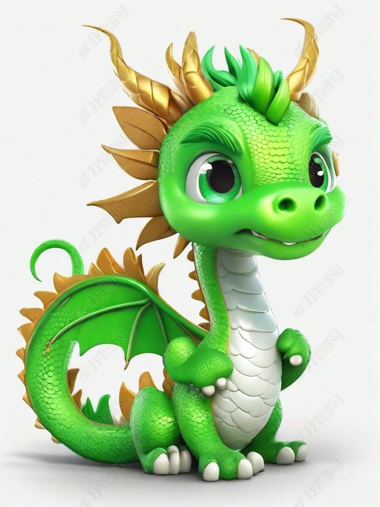 卡通可爱中国龙宝宝元素