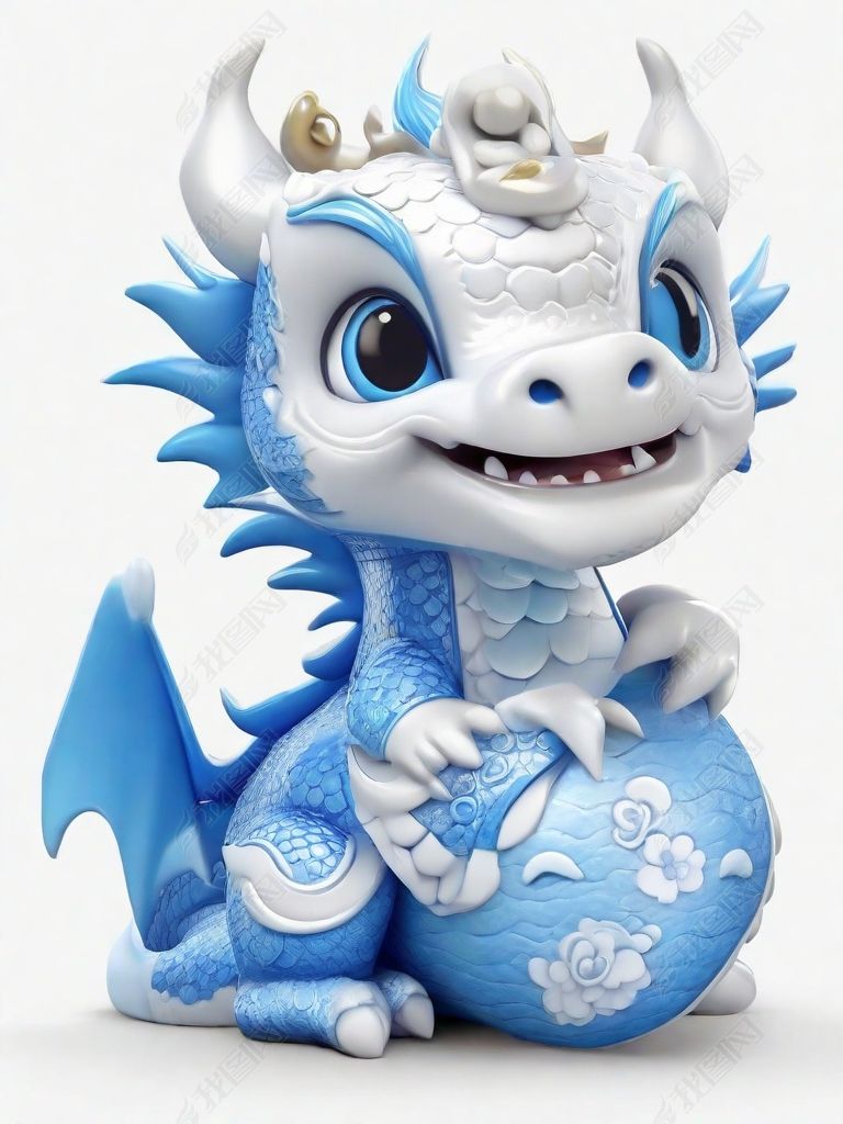 卡通可爱中国龙宝宝元素