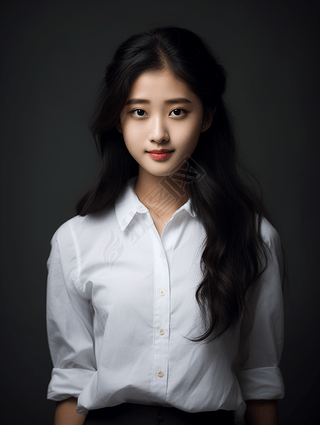 年轻女性女士人像人物形象写真摄影素材