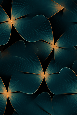 深色绿松石花纹