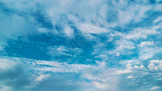 蓝色天空蓝天白云云朵自然风景