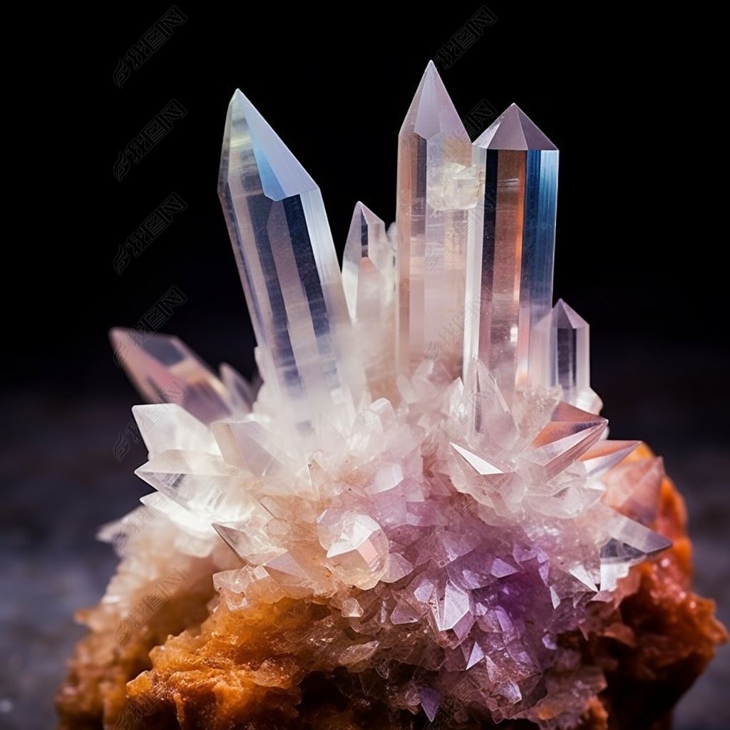 数字艺术白色透明水晶图片