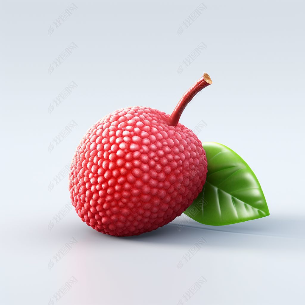 3d立体渲染插画水果图片之荔枝素材