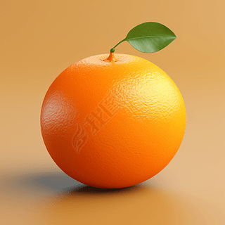 橘子图片封面设计数字艺术|3d立体渲染插画水果图片之橙子桔子橘子