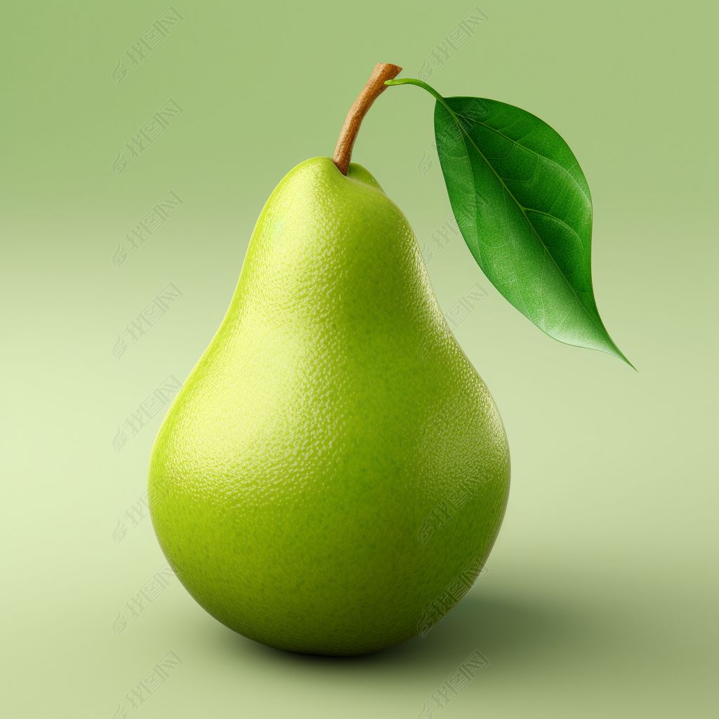3d立体渲染插画水果图片之梨子素材