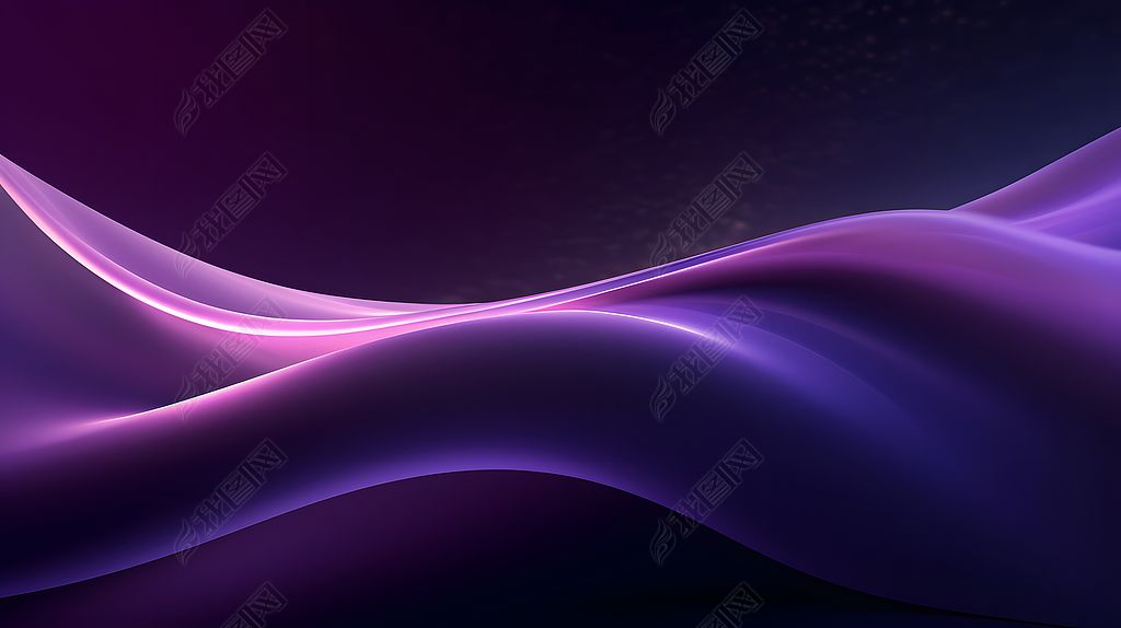 彩色科技风流动线条动感光泽质感线性背景图