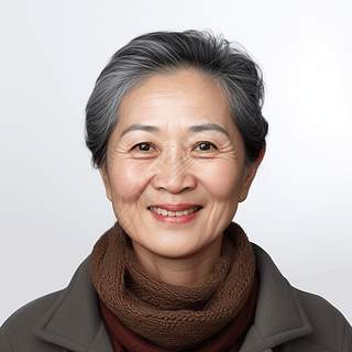 中老年人证件照身份证照真人照摄影图