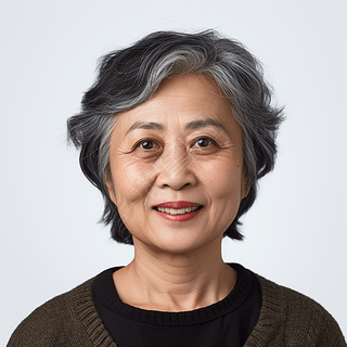 中老年人证件照身份证照真人照摄影图