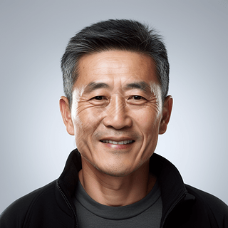 中老年人证件照身份证照真人照摄影图