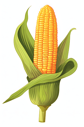 卡通玉米道具展示素材