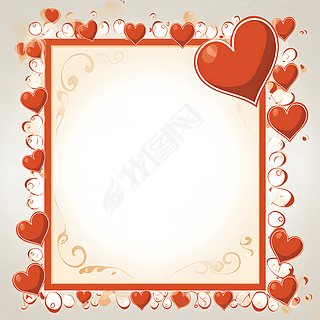 浪漫爱心信封信纸元素素材