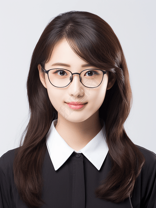 女性女士证件照肖像照半身照职场照写真摄影素材