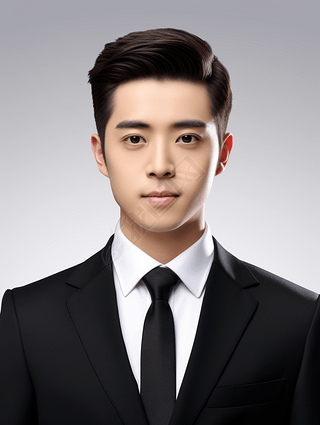 男性男士证件照肖像照西装照正装照职场照摄影素材