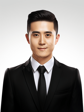 男性男士证件照肖像照西装照正装照职场照摄影素材