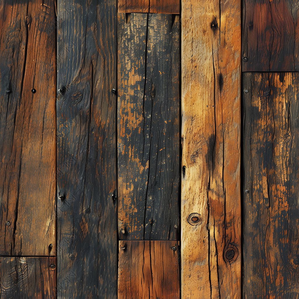 原创破旧木头循环纹理贴图素材