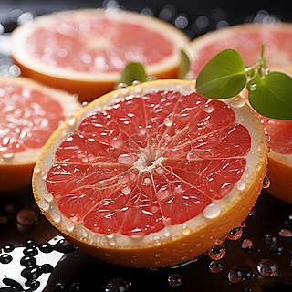 西柚葡萄柚食物水果摄影作品素材