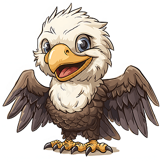 卡通老鹰动物素材元素