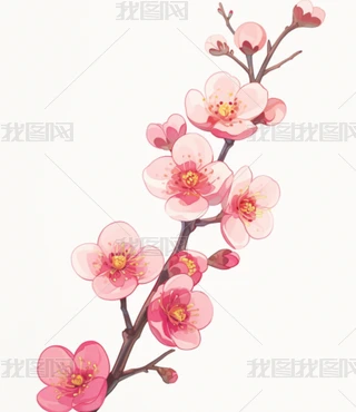 卡通梅花下载-编号34163630--我图网