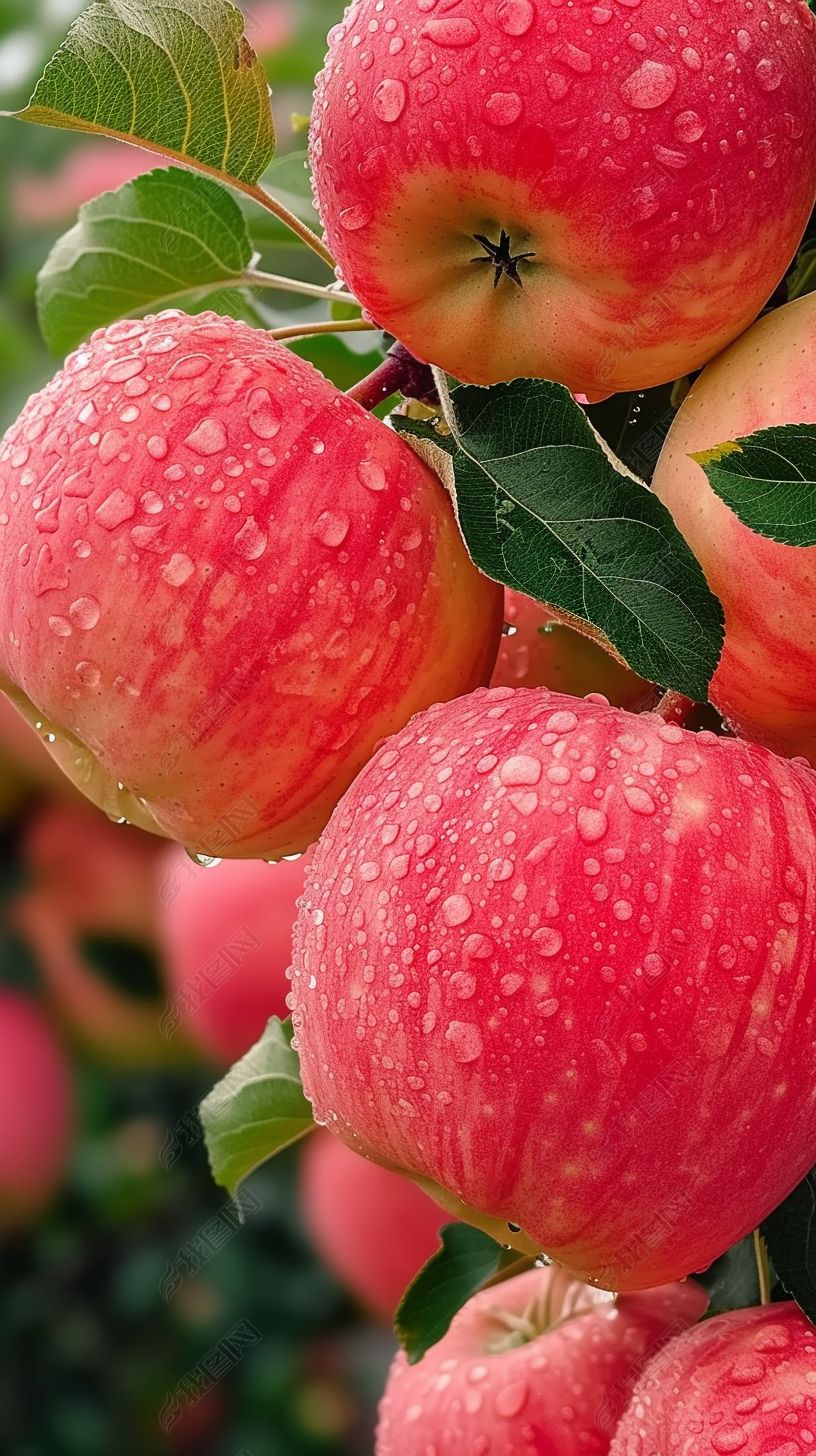 苹果树果园红富士大红苹果摄影图素材简介我图网提供苹果树果园红富士