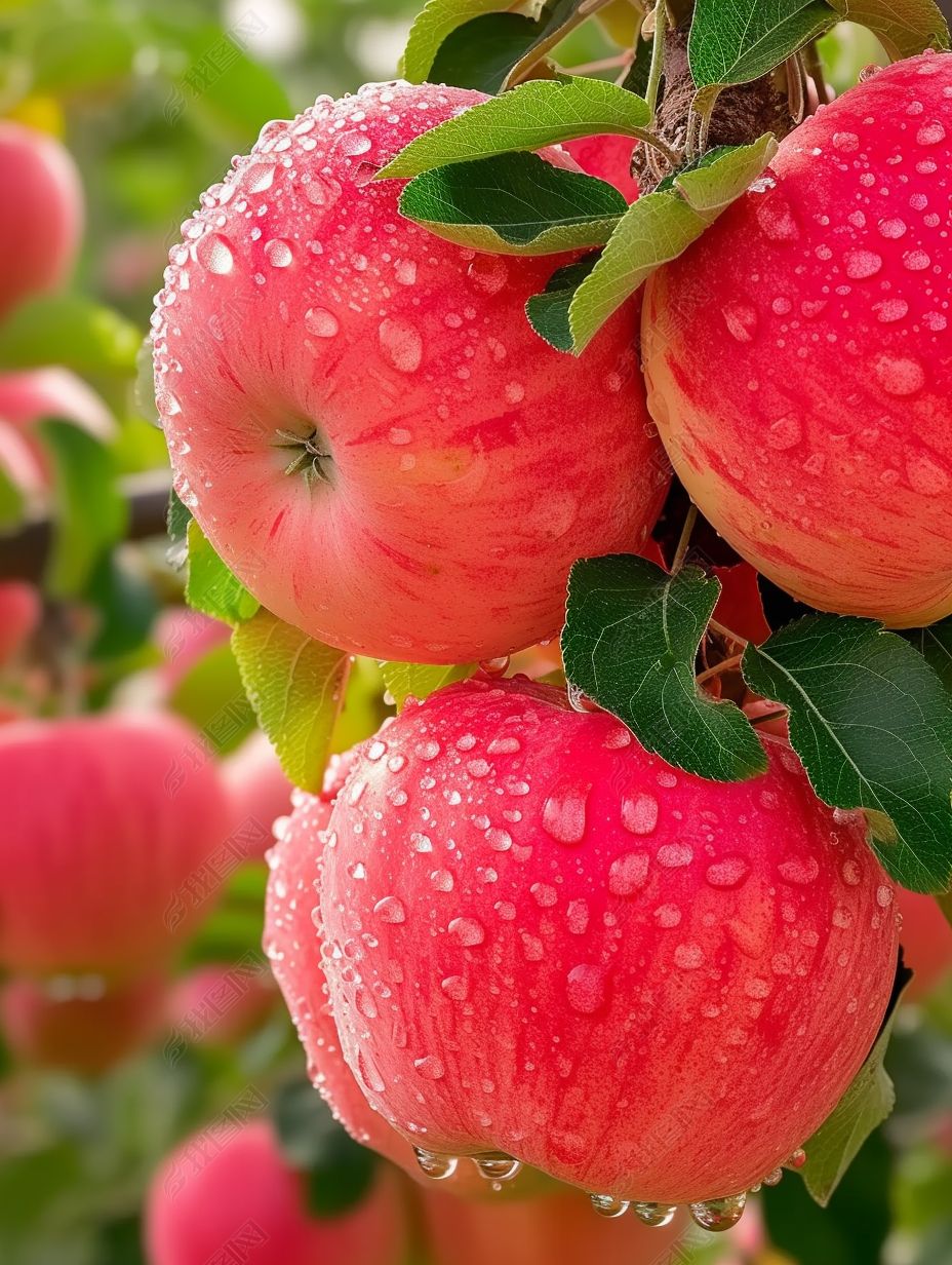 苹果树果园红富士大红苹果摄影图素材简介我图网提供苹果树果园红富士