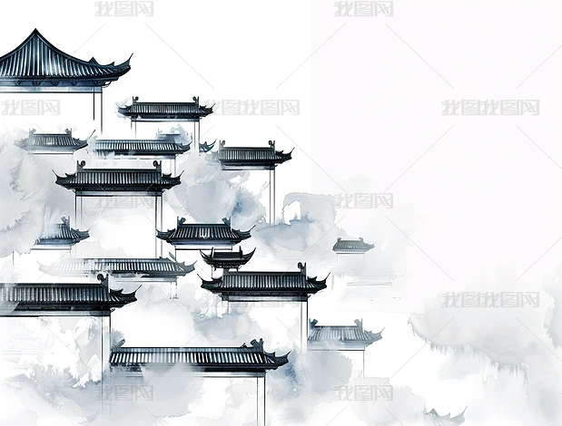 ˮī�й�����ʽͥԺ����ͼƬ