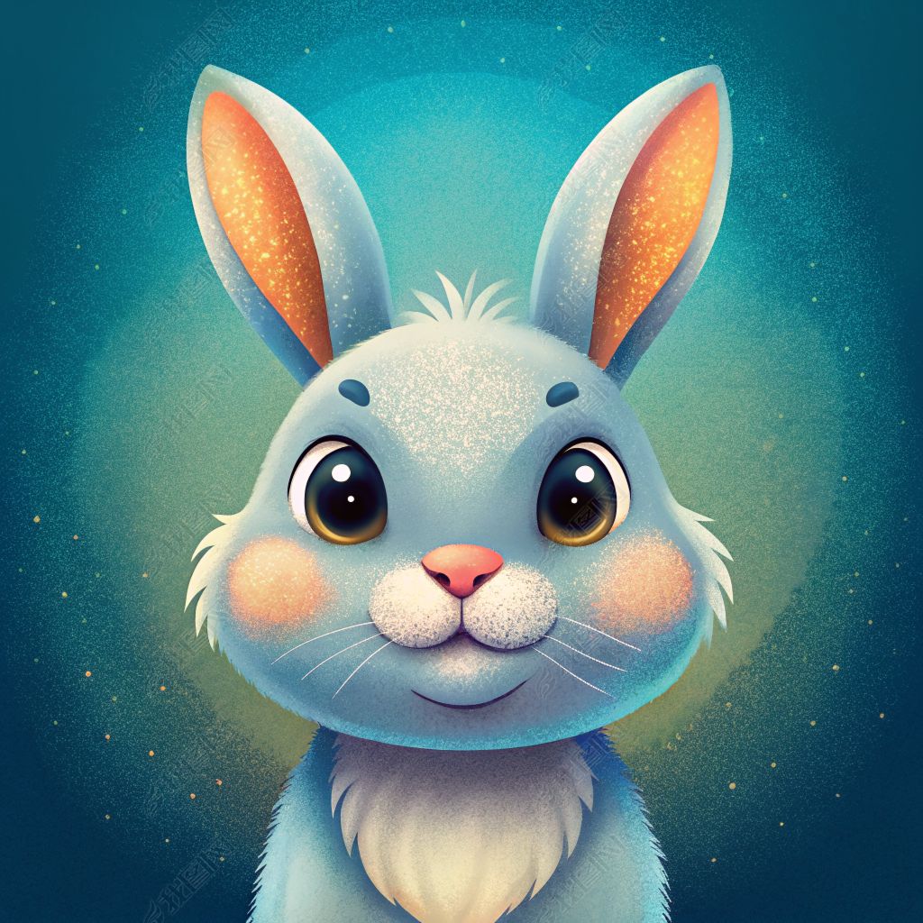 原创可爱兔子形象设计儿童科普读物卡通插画创意简约风格