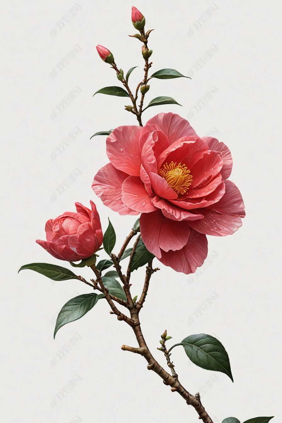 手绘山茶花高清图片素材简介我图网提供手绘山茶花高清图片