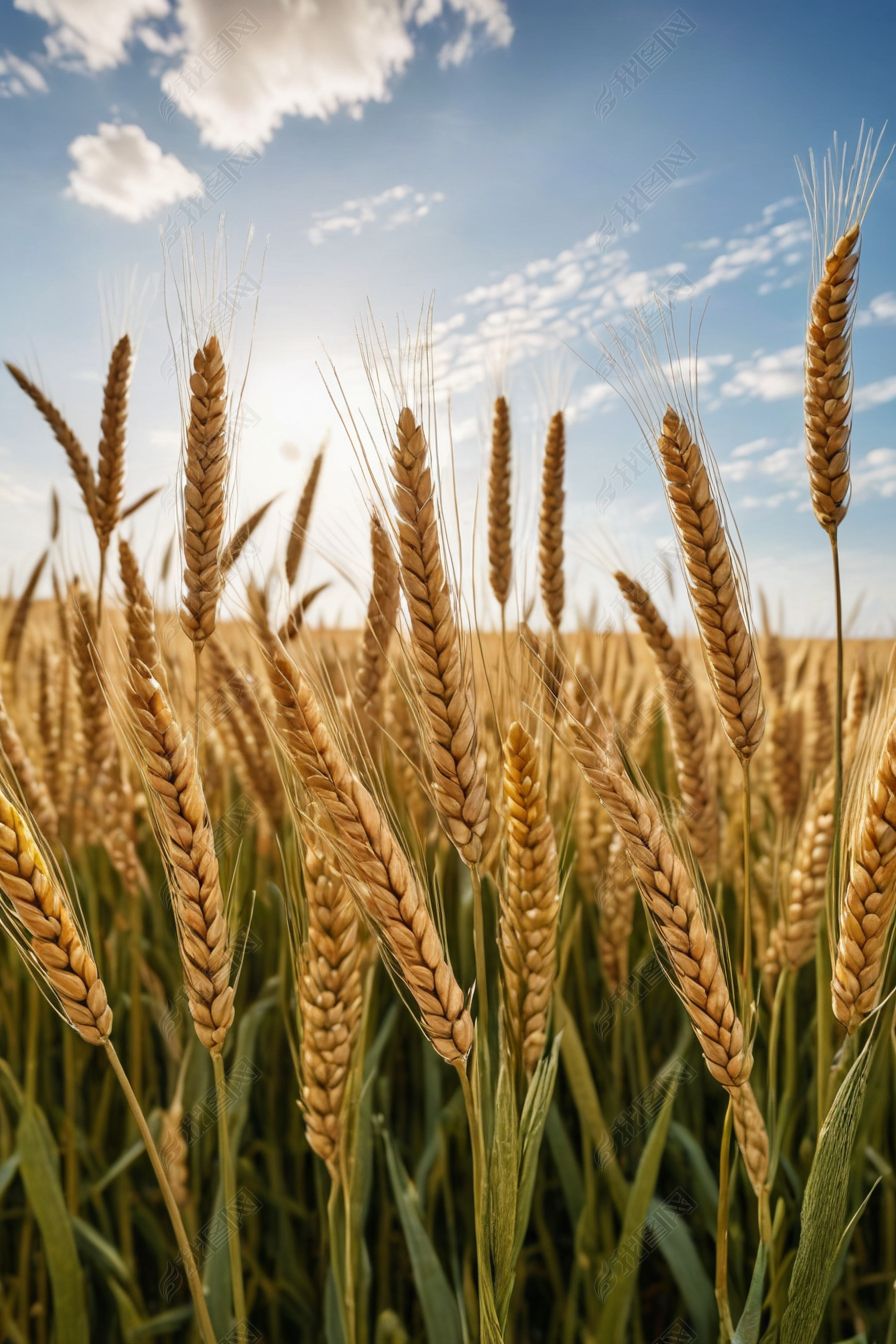 原创成熟小麦高清图图片-版权可商用