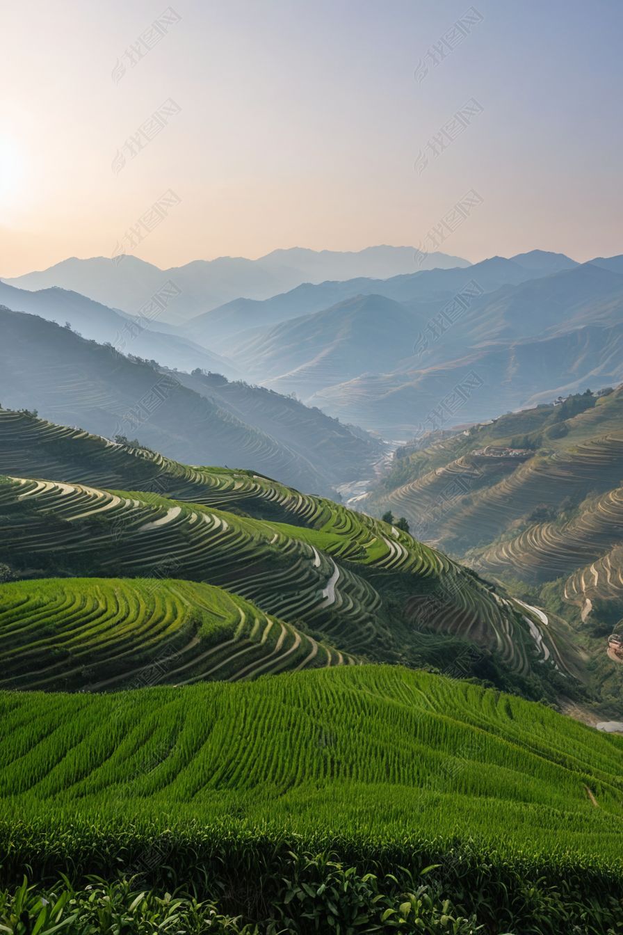原创龙脊梯田平安寨图片-版权可商用