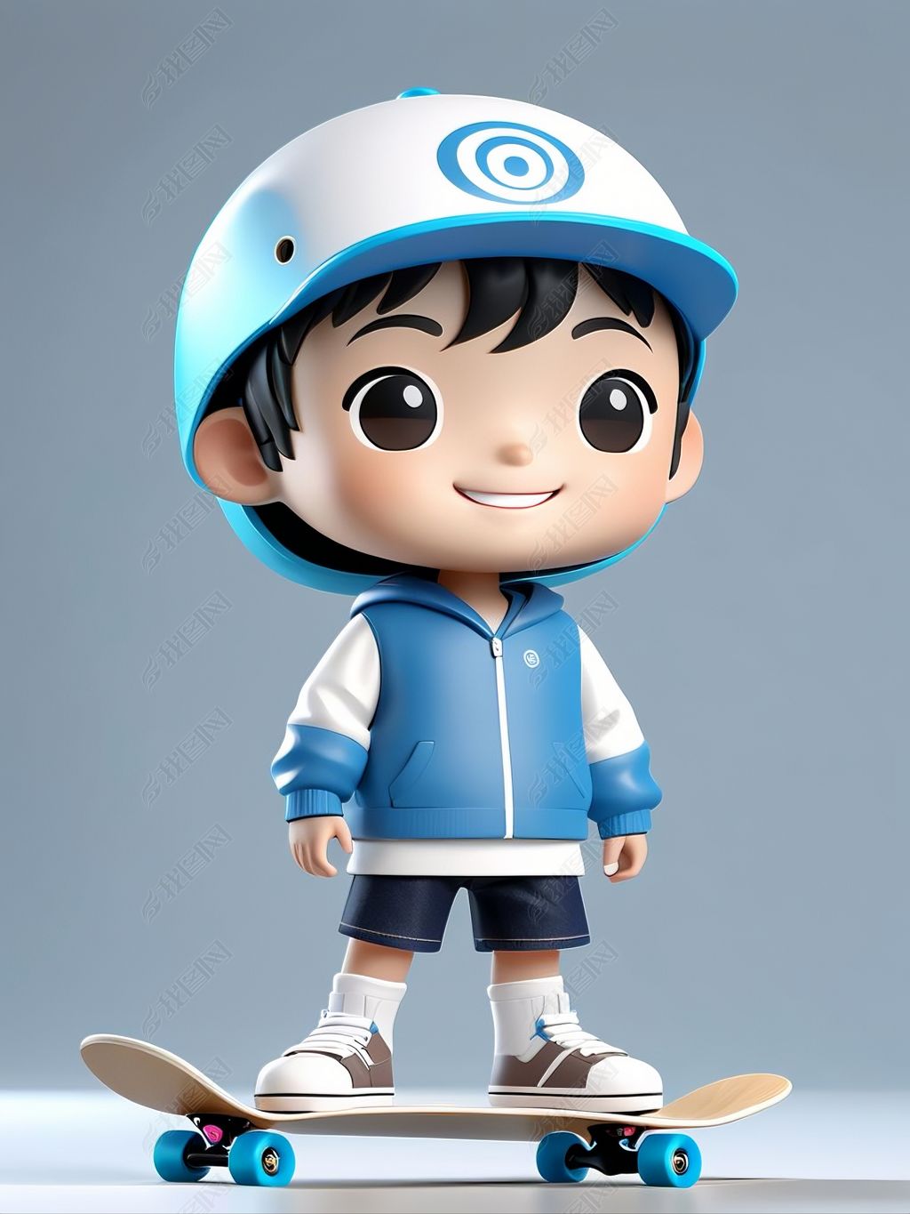 原创可爱3d男孩女孩六一儿童节-版权可商用