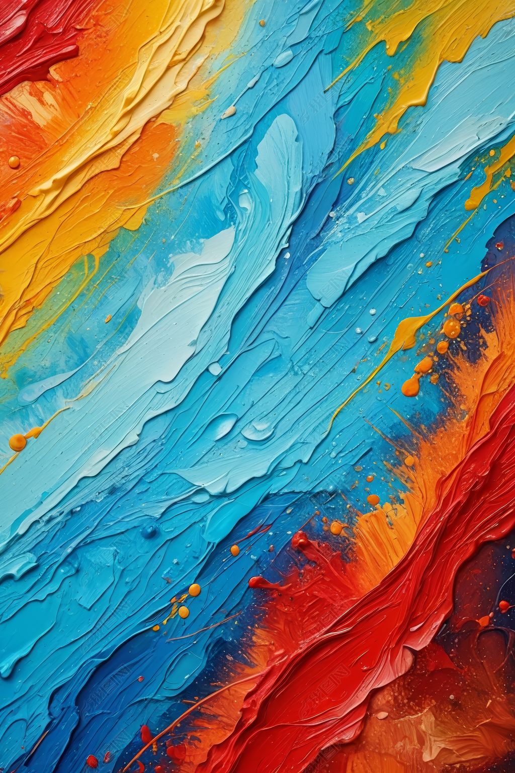 您当前访问作品主题是抽象背景明亮油画颜料色彩斑斓纹理画图片,编号