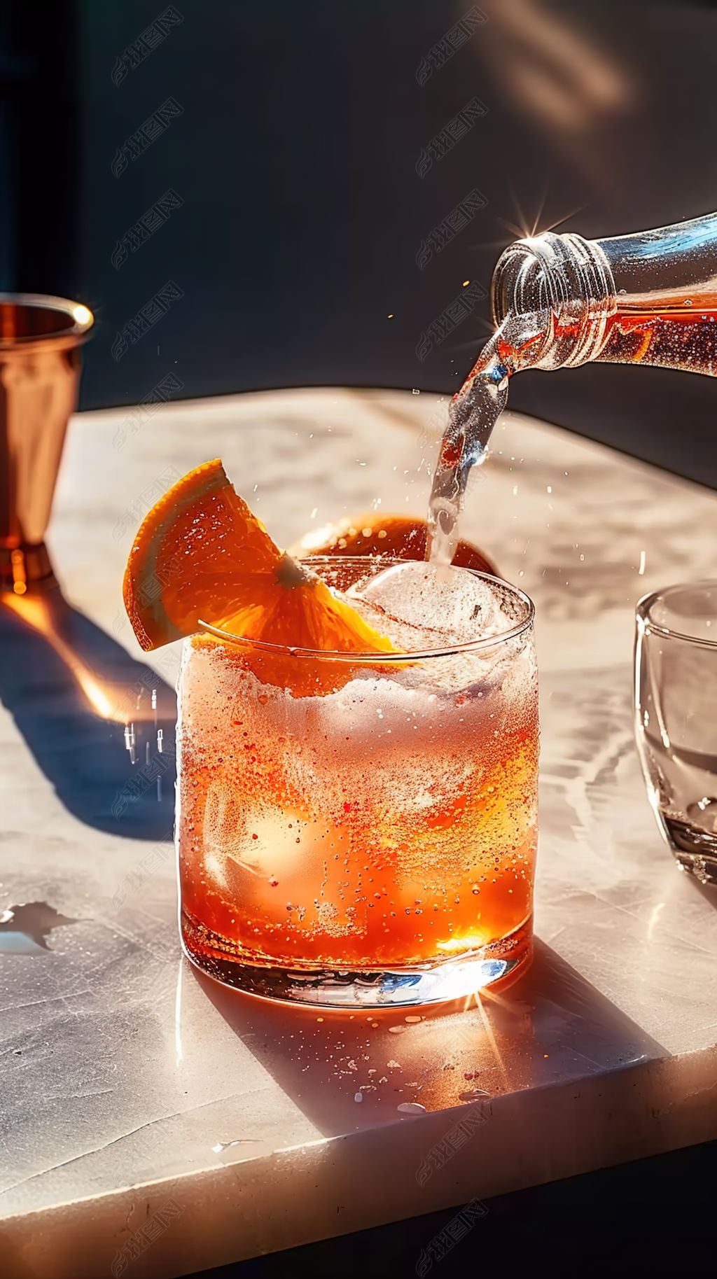 原创酒类白兰地调酒白酒饮料夏季鸡尾酒饮品果汁-版权可商用