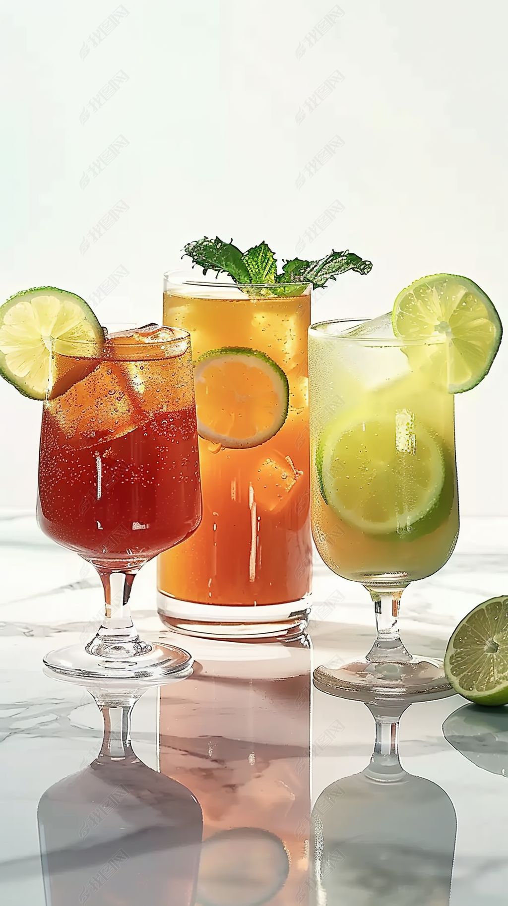 原创摄影酒类果汁冰凉调酒鸡尾酒饮料夏日饮品-版权可商用