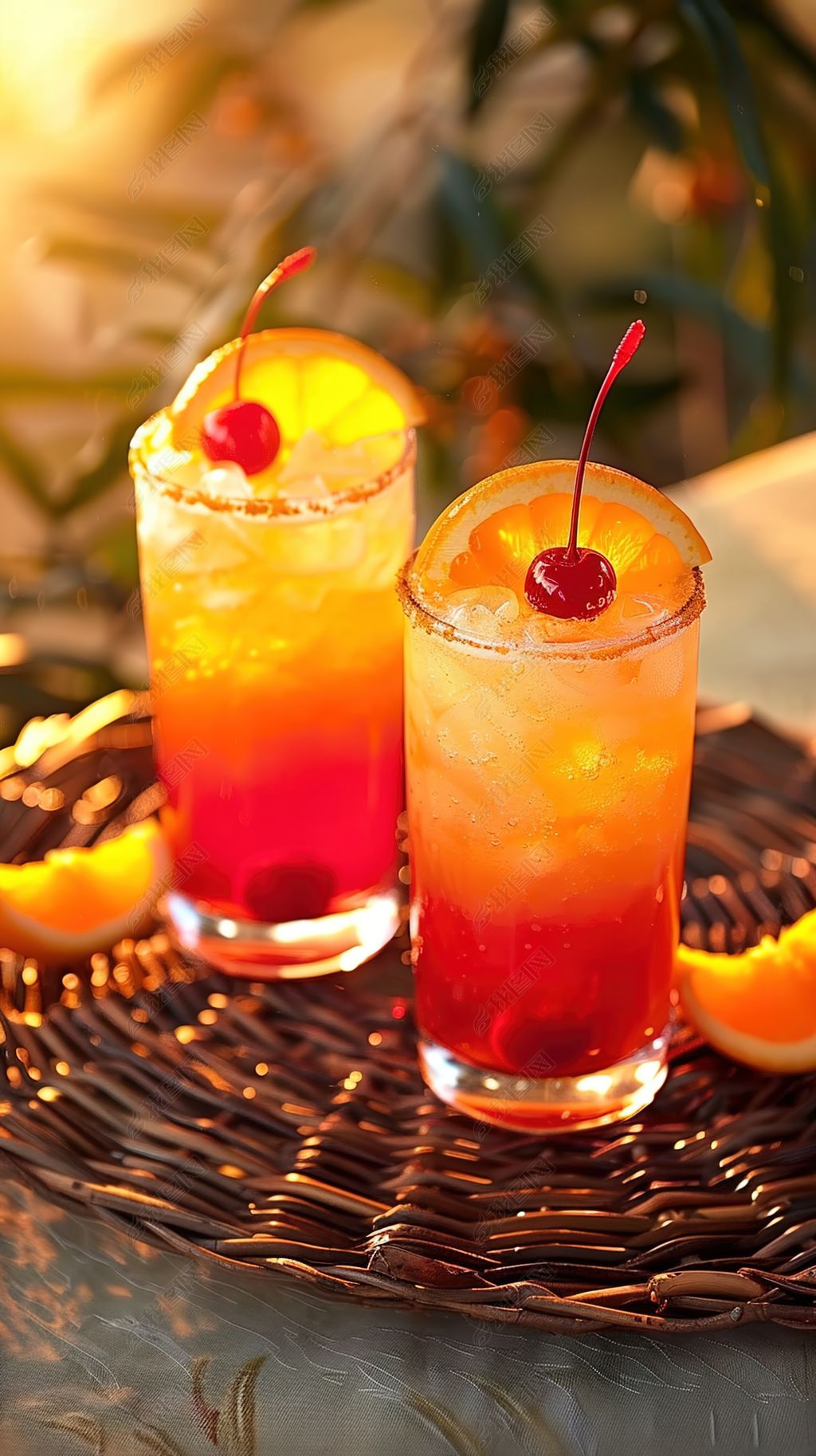 原创高清饮品饮料调酒冰凉鸡尾酒酒类夏日果汁-版权可商用
