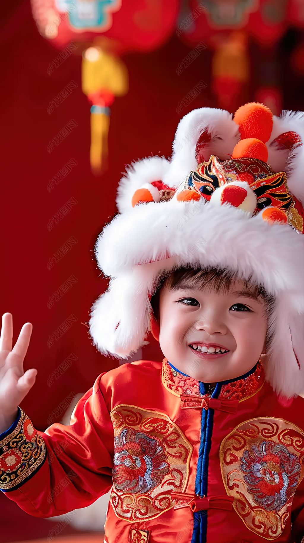 原创活泼微笑小孩开心玩耍可爱儿童表情童年版权可商用