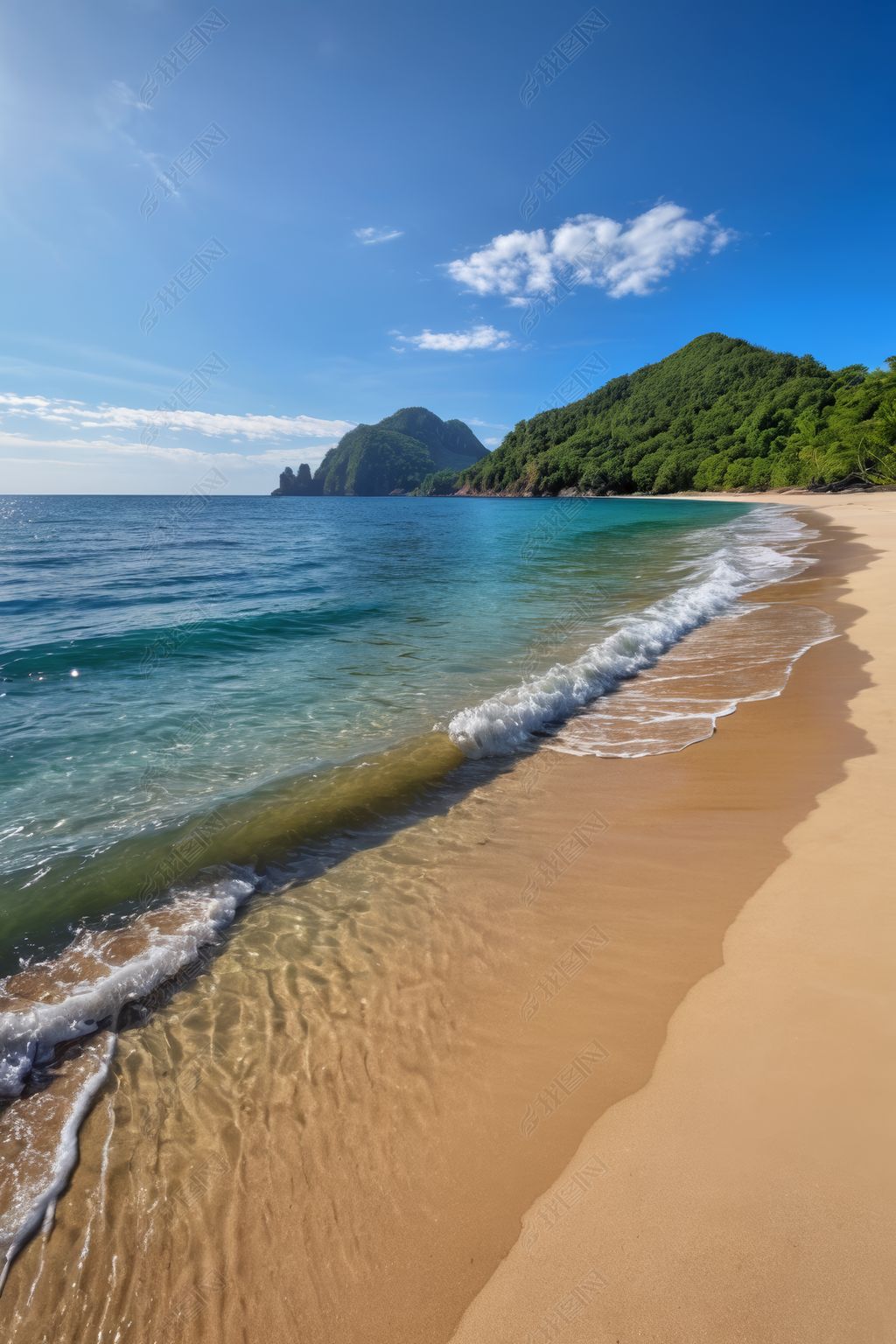 半边山海滩图片