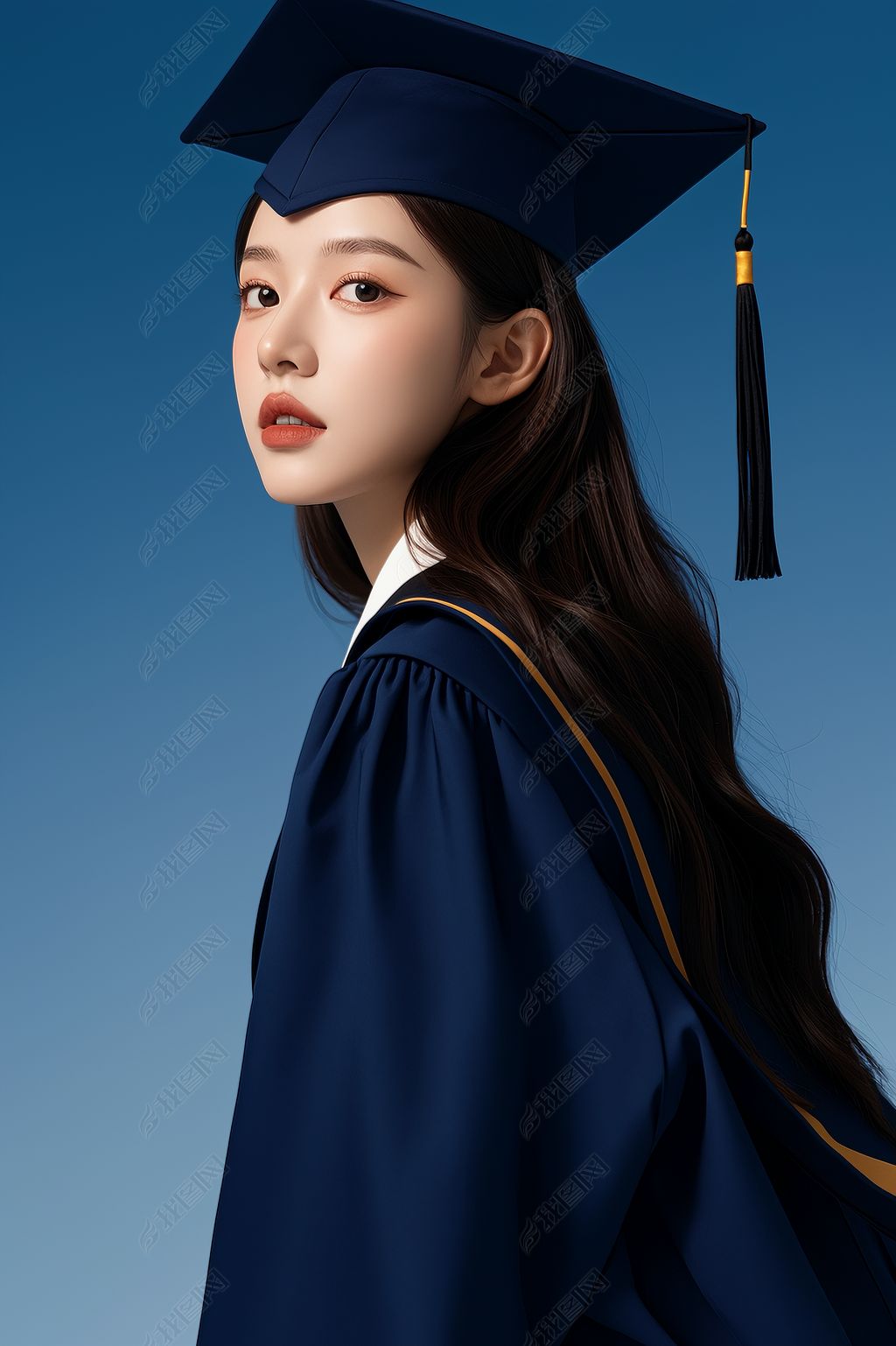 原创毕业季学士服学生合影人物毕业典礼素材图ai图-版权可商用