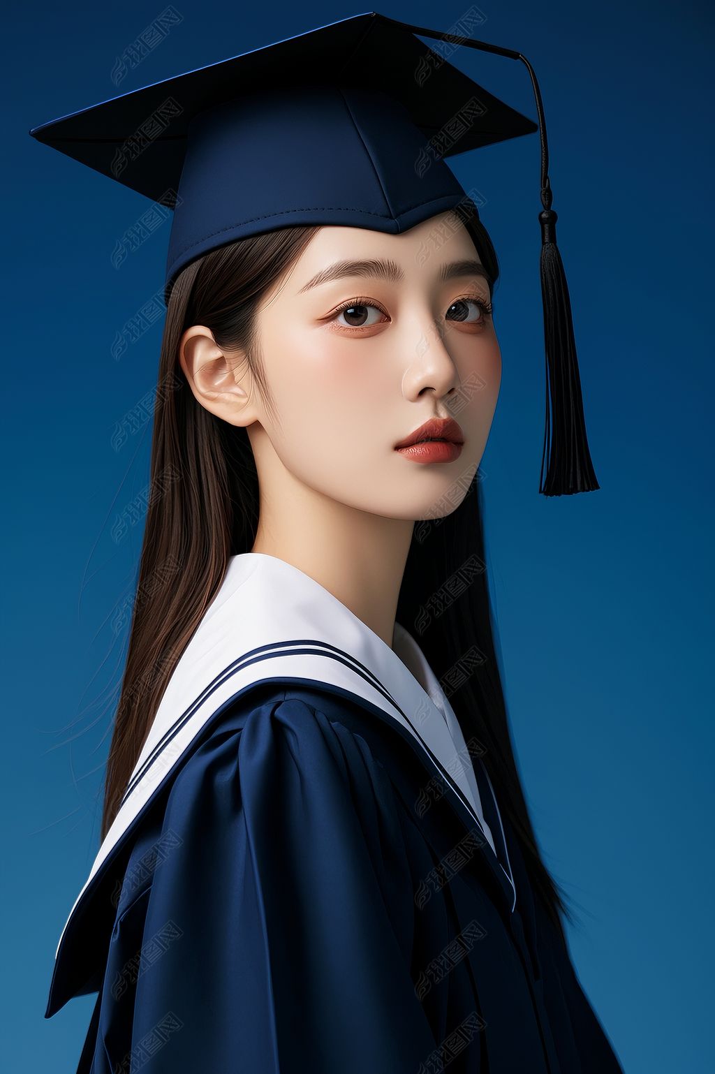 原创毕业季学士服学生合影人物毕业典礼素材图ai图-版权可商用