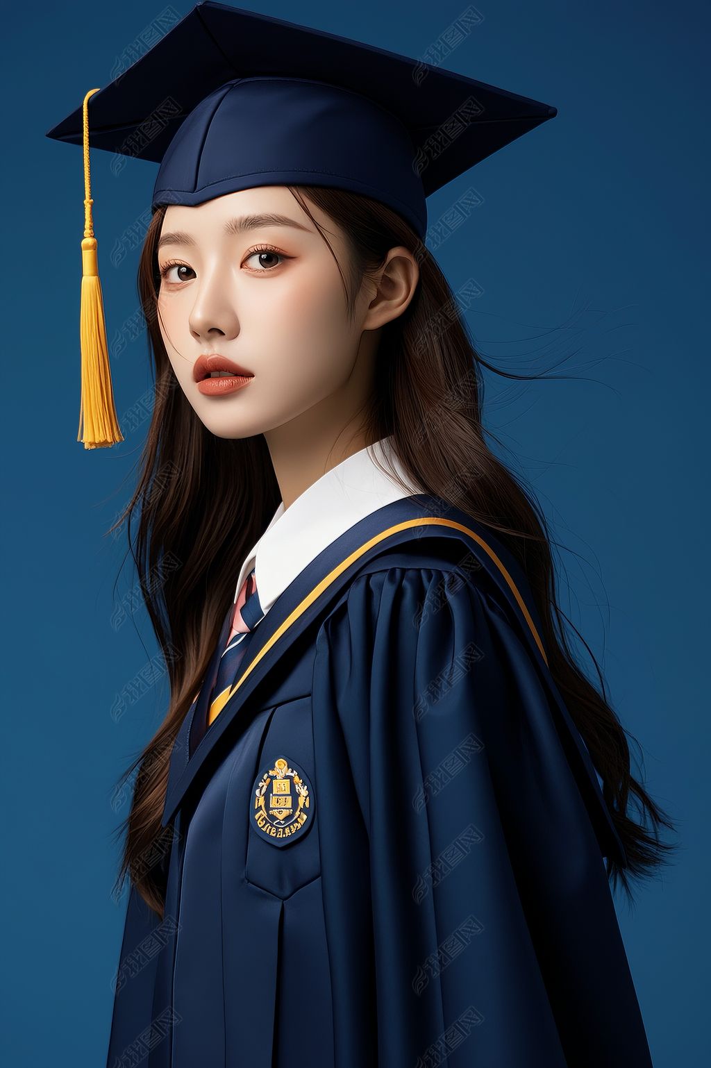 原创毕业季学士服学生合影人物毕业典礼素材图ai图-版权可商用